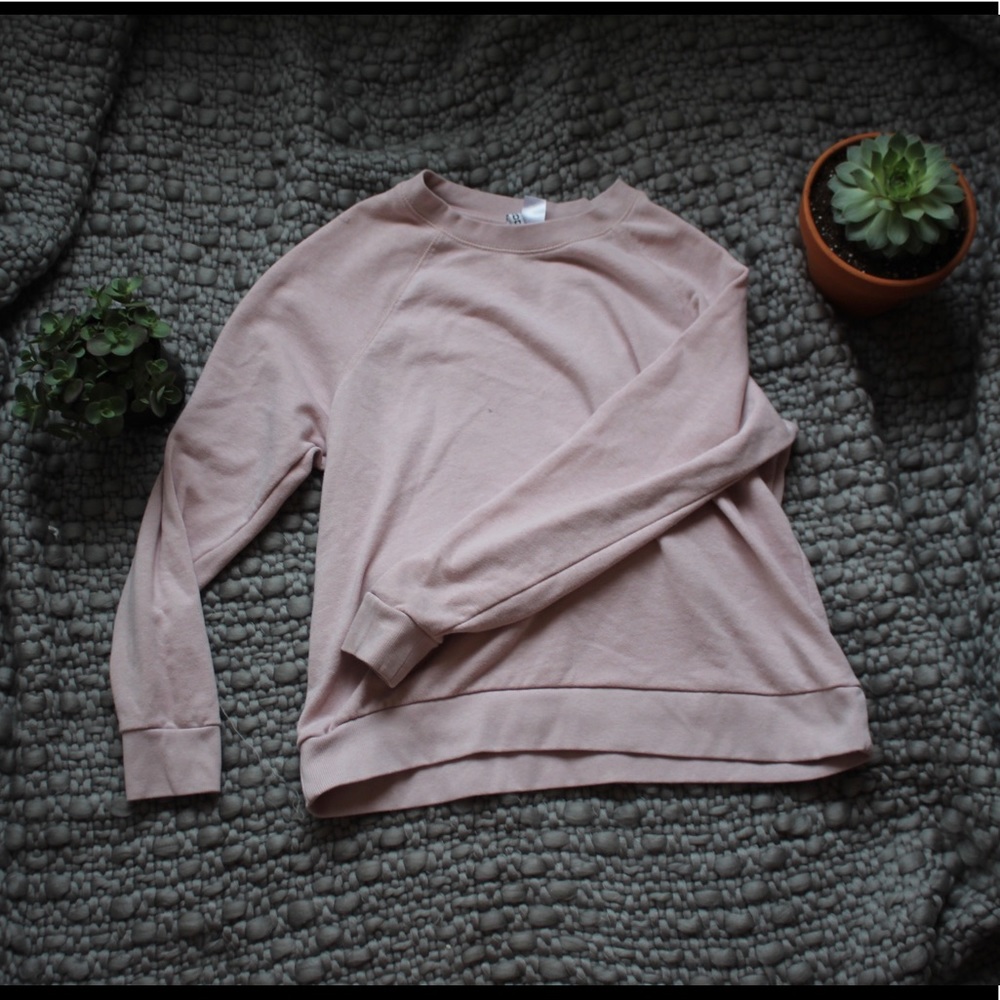 light pink sweater